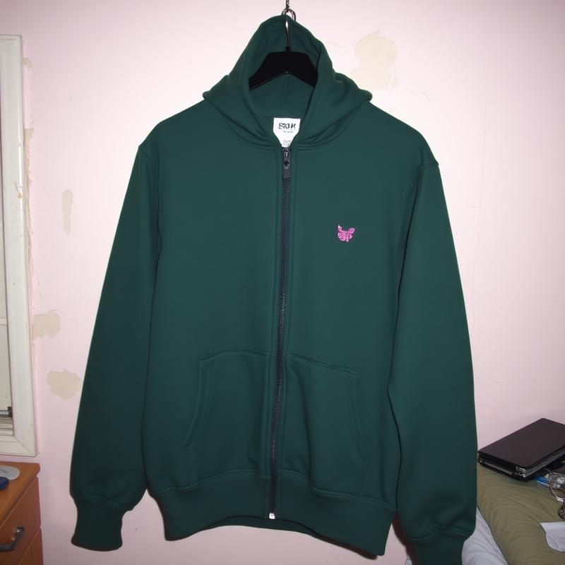SECTION17 ZIP HOODIE // FOREST